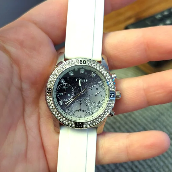 Guess | Accessories | White And Silver Guess Watch | Poshmark display picture 3